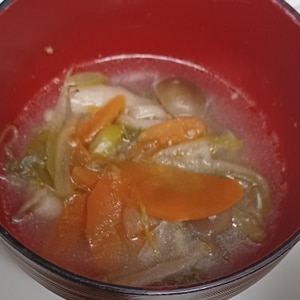 野菜たっぷり！中華スープ